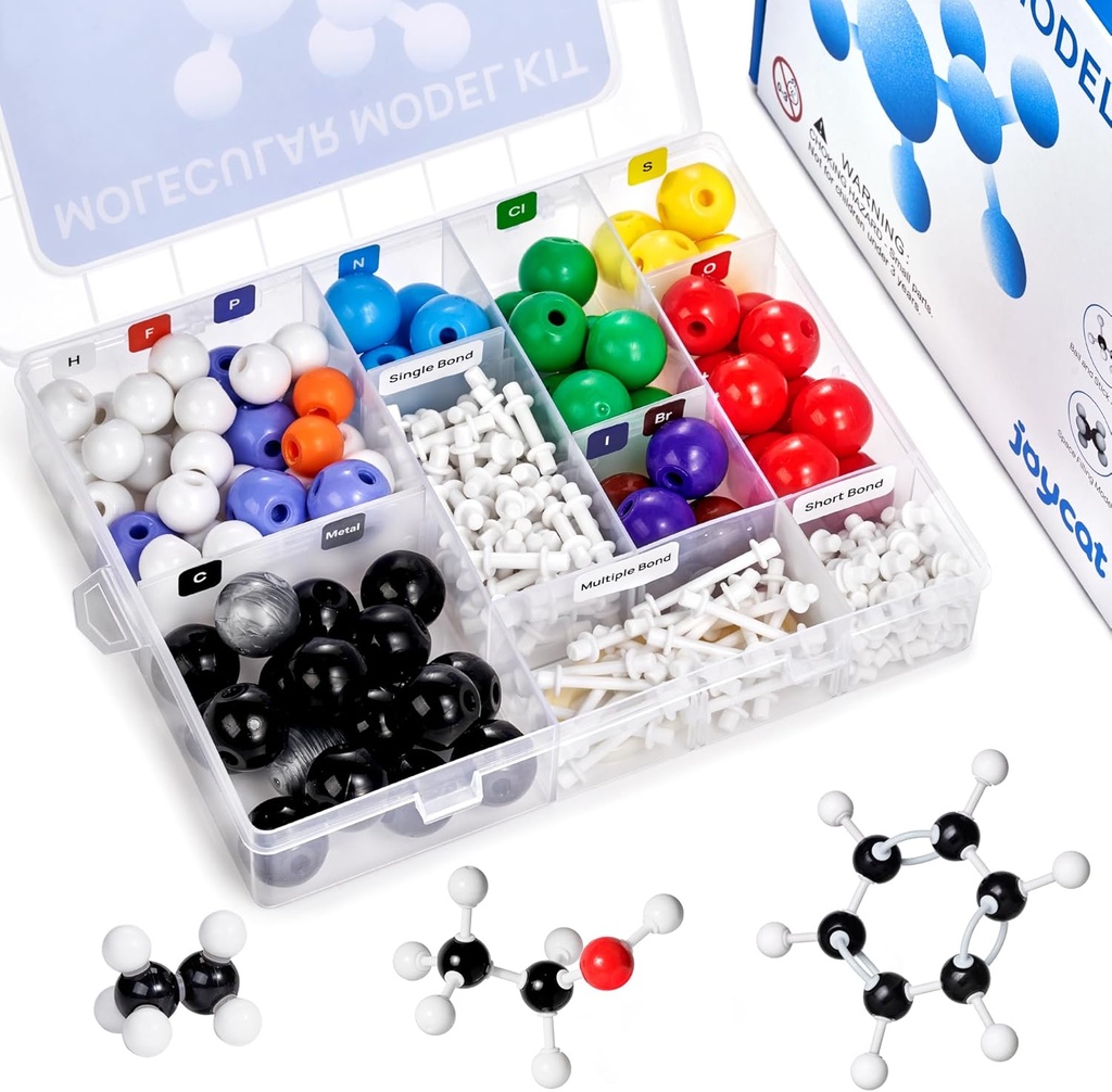 JoyCat Molecular Model Kit (238pcs), Organic Chemistry Molecule Science Geschenke für Ochem und anorganische Studenten und Lehrer