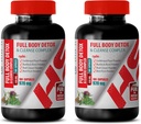 Herren Detox Cleanser - Full Body Detox und Cleanse Complex 920 MG - Milchdistel - 2 Flaschen 200 Kapseln