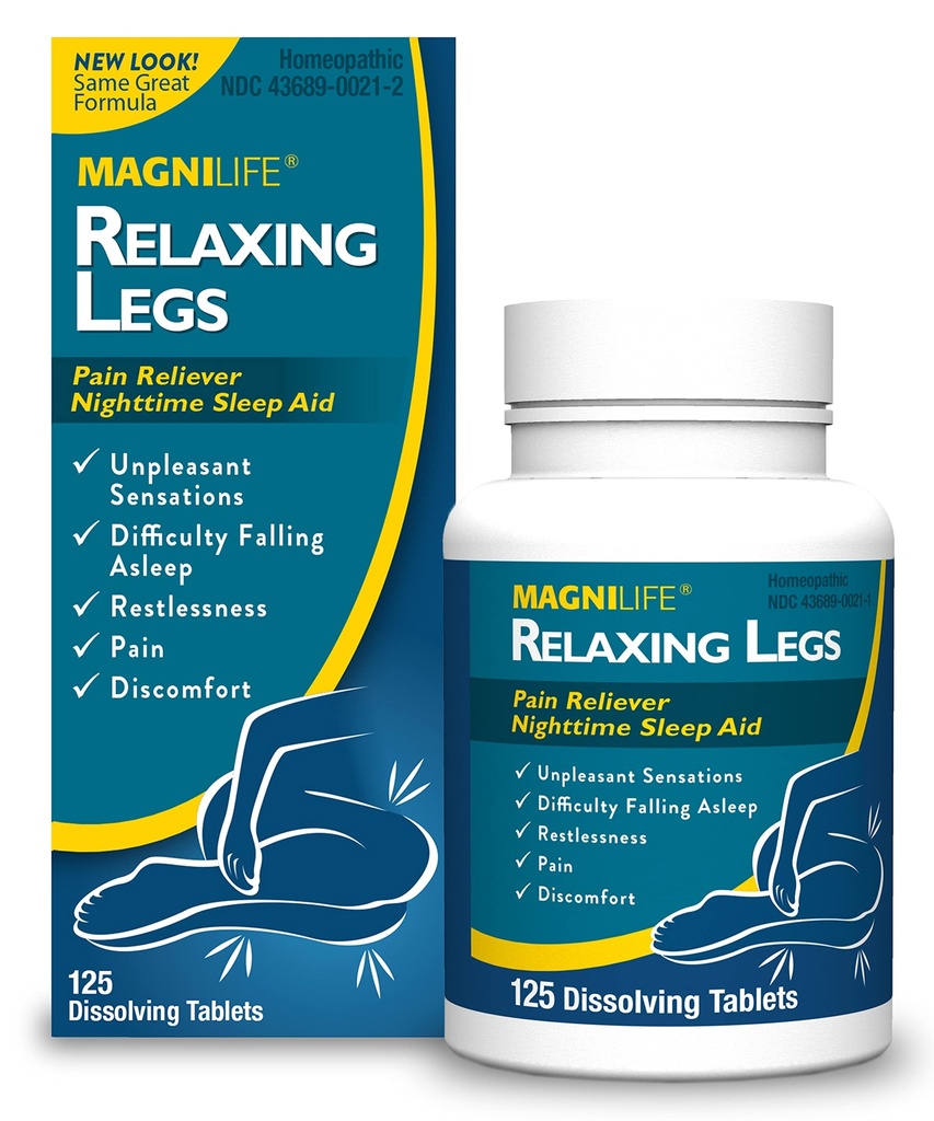 MagniLife Relaxing Legs, Restless Legs, natürliche Schlafhilfe und Schmerzlinderung, Beruhigt Jerks, Restlessness und Discomfort - 125 Schnell lösen Tablets