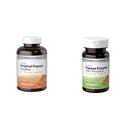 American Health Papaya Verdauungsenzym Chewable Tablets Bundle - Original 600 Count und mit Chlorophyll 100 Count