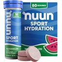 Nuun Sport Elektrolyt Tabletten mit Magnesium, Kalzium, Kalium, Chloride & Natrium, Gluten Free & Vegan, Wassermelone, 8 Packung (80 Portionen insgesamt)