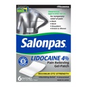 Salonpas Lidocaine 4% Schmerzen Gel-Patch, 6 Count, für Rücken, Hals, Schulter, Knie &amp; Ellbogen Schmerzen