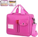 Medizin Pill Bottle Organizer Tasche, große Reise Pillen Fall Box und Lagerung, abschließbare Vitamine Pillenträger für Drogen, Fischöl, medizinische Versorgung (Pink)