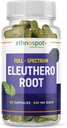 Full Spectrum Eleuthero Wurzelkapseln - Sibirische Ginseng - Boosts Physical Stamina & Mental Alertness - Unterstützt Immunsystem - Verbessertes Eleutheroside Profil - Alle natürlichen - 125 Vegan Kapseln