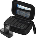 Wöchentliche PU Leder Pille Tasche Organizer Case 2 Mal am Tag, AM Tägliche Pille Box Vitamin, Fischöl, Nahrungsergänzung und Medizin (Schwarz)