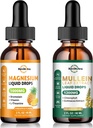 Flüssige Magnesiumergänzung & Mullein Tropfen für Lunge