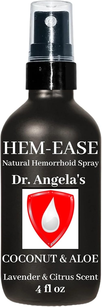Dr. Angelas Hämorrhoid-Behandlungsspray | Organic Aloe Vera, Witch Hazel & Essential Oils Turmeric & Tea Tree | Natural Itching & Burning Relief Cream