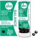 SHO Balance 100 Billion CFU Präbiotika und Probiotika einschließlich Lactobacillus Casei für Verdauungsgesundheit, Regalstabile Vegan Probiotika für Männer und Frauen – 60 Pillen Nachfüllflasche