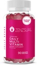 ZENZSUAL Daily Multivitamin Jellybeans - Kaubar, Sugar-Free und Vegetarisch-Friendly Dietary Supplement- Immununterstützung, Wellness Delight, Gelatin-Free (90 Natural Mix Berry-Flavored)