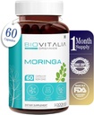 Biovitalia Moringa 1000mg | Hilfreich in Gesundheit und Wellness | Immunität Booster | Boost Stoffwechsel und Verdauung | Gut für Haut und Haare - 60 Vegan Capsule