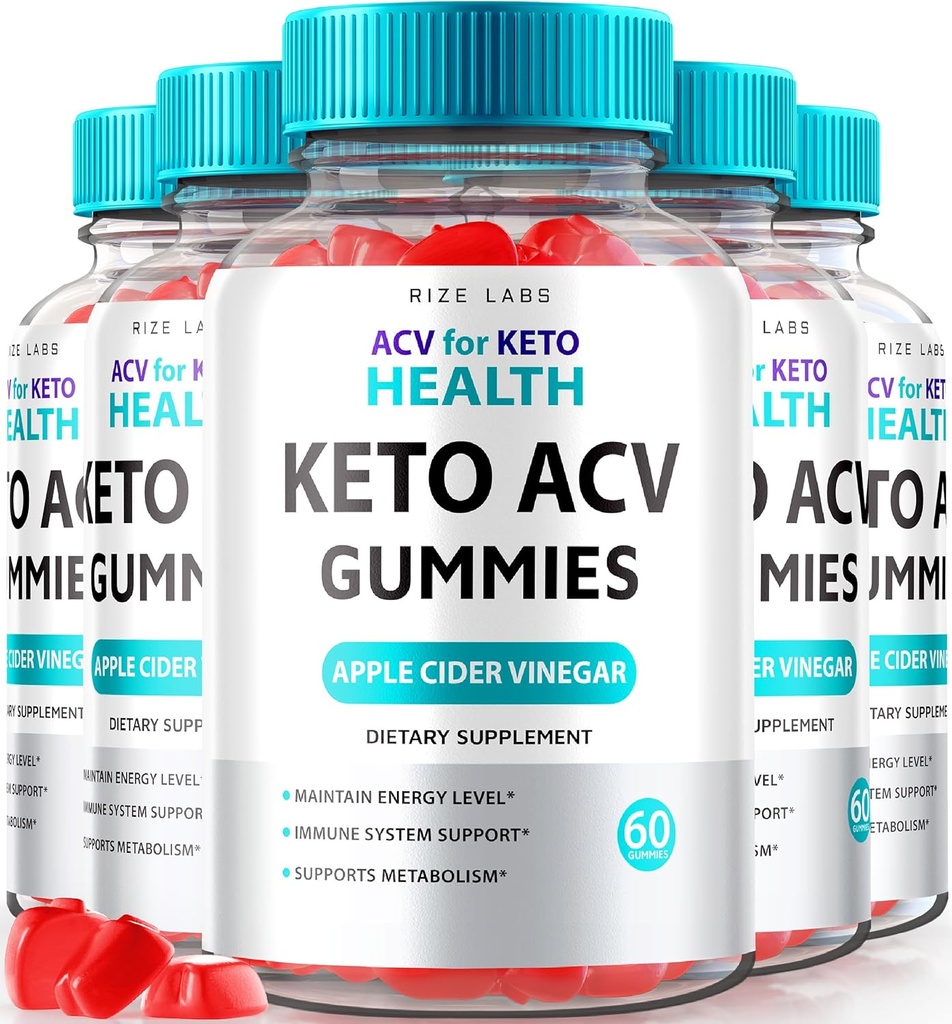 rize labs - ACV für Keto Health Gummies - 750mg Advanced Weight Loss mit Apple Cider Essig ACV Ergänzung für Belly Fat (300 Gummi)