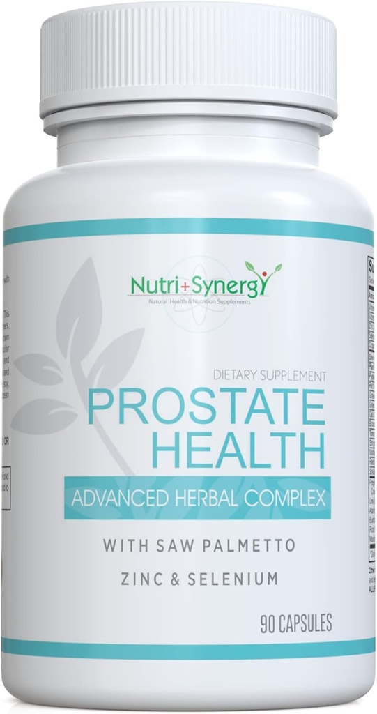 Prostata Gesundheit - Säge Palmetto, Zink, Vitamine B6 & E, Selen, Erweiterte Formel für Prostata-Unterstützung. 90 Kapseln