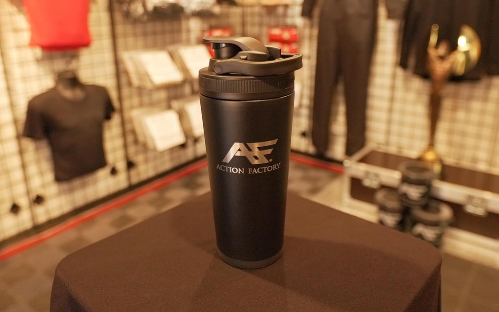 AF Logo Iceshaker Isolierte Edelstahl Wasserflasche