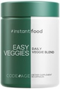 Codeage Instantfood Easy Veggies, über 15 pflanzliche Pulver Äquivalente All-in-One, Tägliche Vegan-Mischung, Ganze Lebensmittel Greens Vitamine Ergänzung Kapseln, Phytonutrients Multivitamin, Non-GMO, 90 Kapseln