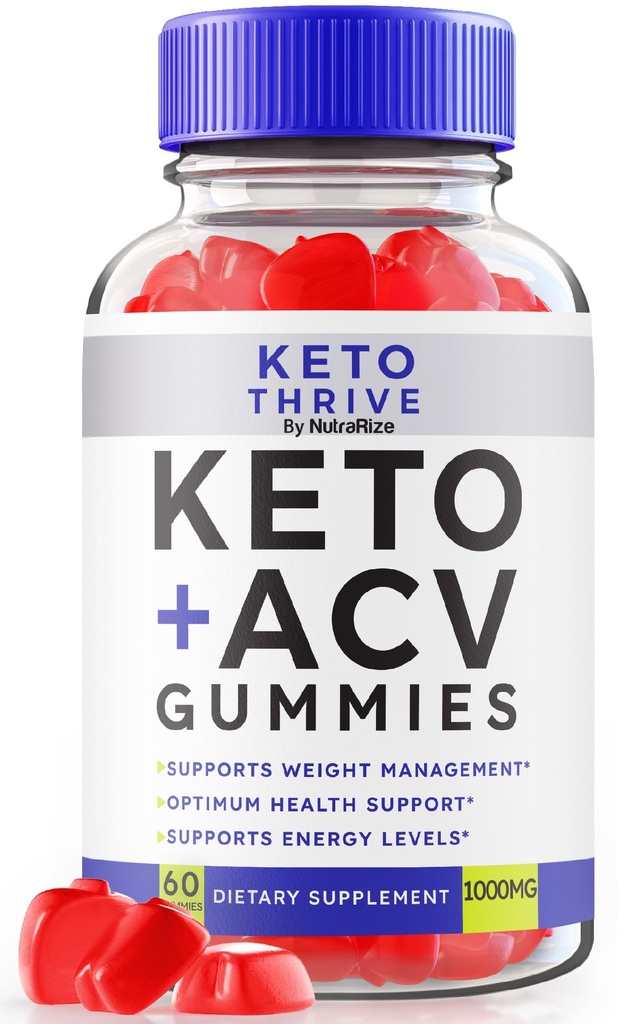 Keto Thrive ACV Gummis, Keto Thrive Keto + ACV Weight Loss Supplement, Keto Thrive Apple Cider Essig 1000MG Advanced Formula, Keto Plus ACV Gummy Bewertungen (60 Gummi)