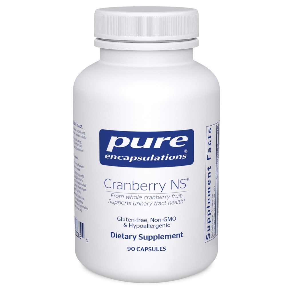 Pure Encapsulations Cranberry NS | Hypoallergene Ergänzung zur Unterstützung Urinary Tract Health | 90 Kapseln