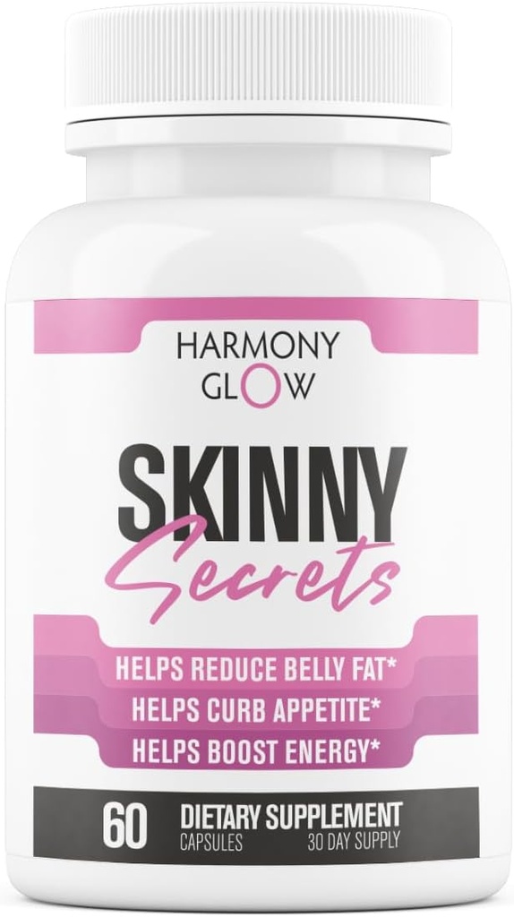Skinny Secrets - Beste NEU Gewichtsverlust Pillen für Frauen | Appetit Suppressant, Belly Fat Burner, Carb Blocker + 6 effektiv Dosierungen Leistungsstarke Zutaten | Natürliche und sichere 3rd Party getestet - 60 Kapseln
