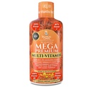 Mega Premium Liquid Multivitamin | Natürliche Immununterstützung Vitamin w/ 1333% Vitamin C, 200% D3, Zink + 20 Vitamine, 70 Mineralien, & 21 Aminosäuren | Zuckerfrei | Orange Geschmack | 98% Absorption | 32 Serv