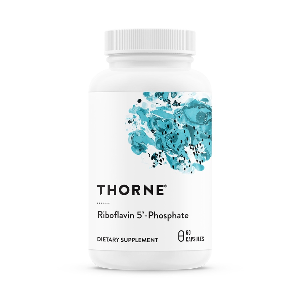 THORNE - Riboflavin 5'-Phosphate - bioaktive Form von Vitamin B2 für Methylierungsunterstützung* - 60 Kapseln