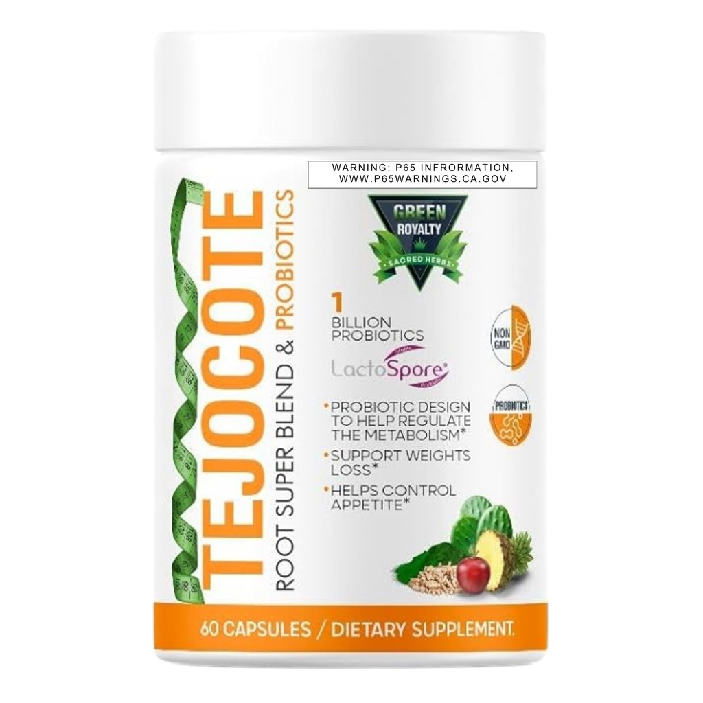 TEJOCOTE Root Super Blend & PROBIOTICS (60Cap) Weight Loss Premium Ernährungsergänzung | 1 Billion PROBIOTICS | Support Weight Loss |Helps Control Appetite - 2 Monate Versorgung
