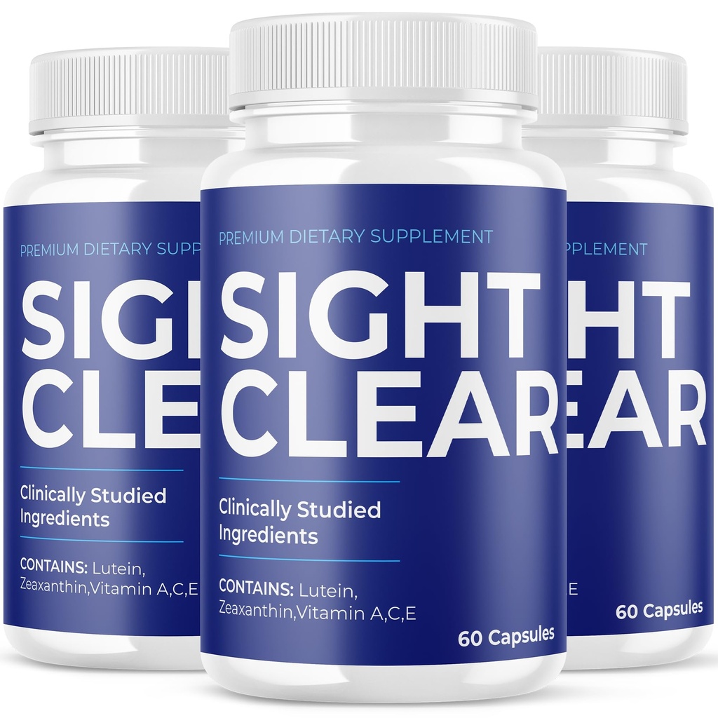 (3 Pack) Sight Clear Eye Supplement - Official Formula - Sight Clear 20/20 Vision Vitamins - Sight Clear Vision Support Supplement Advanced Strength, Sight Clear Eye Pills Wellness (180 Kapseln)