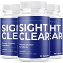 (3 Pack) Sight Clear Eye Supplement - Official Formula - Sight Clear 20/20 Vision Vitamins - Sight Clear Vision Support Supplement Advanced Strength, Sight Clear Eye Pills Wellness (180 Kapseln)