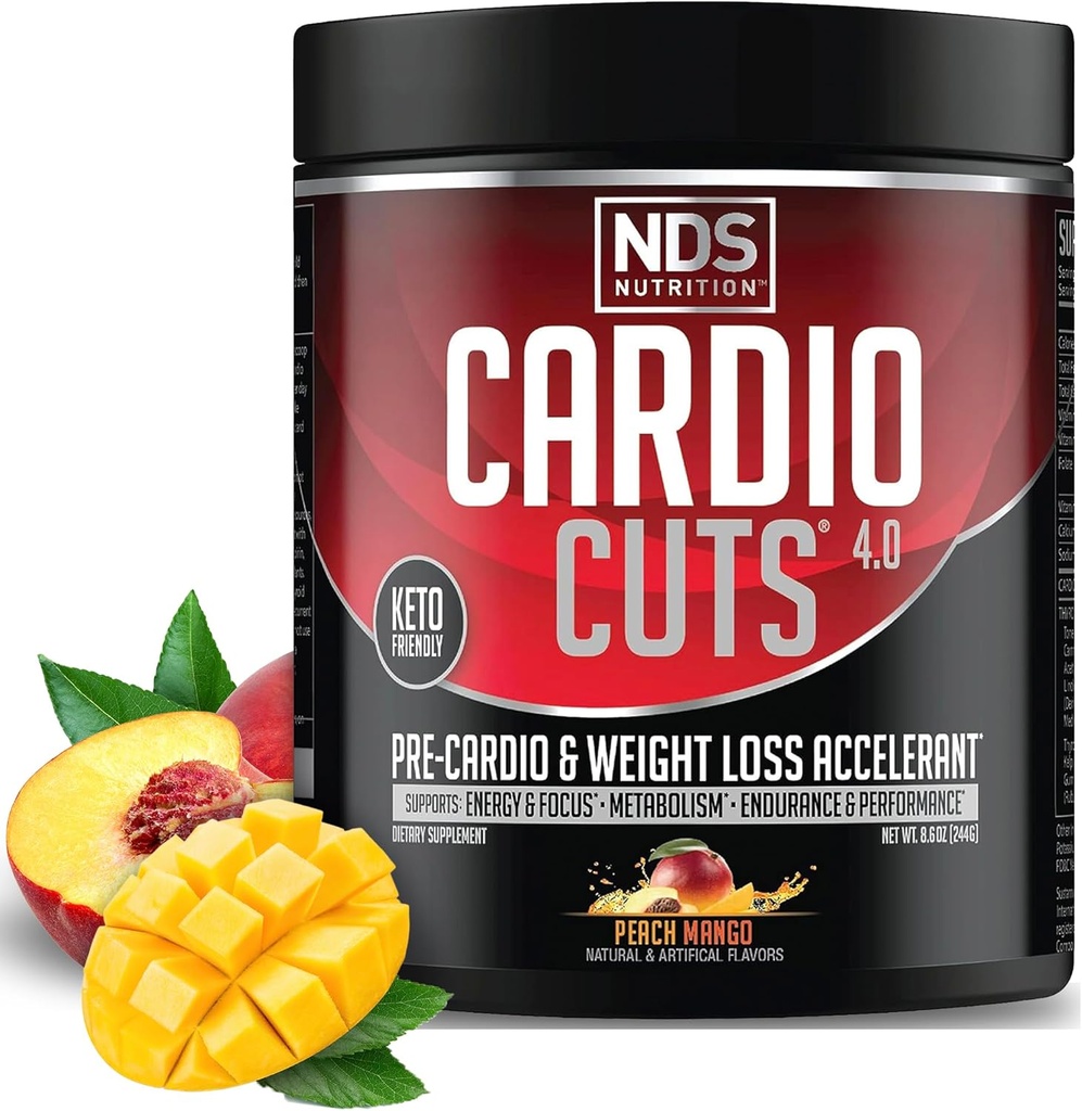 NDS Nutrition Cardio Cuts 4.0 - Peach Mango,20 Portionen (Pack von 1)