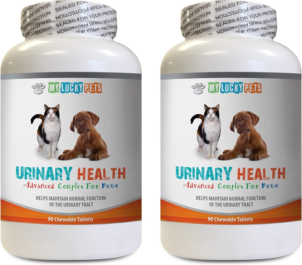 Katze Urinary Chews - Tiere Urinary Health Complex - für Hunde und Katzen - Advanced Bladder Support - Katze Cranberry Urinary - 2 Flaschen (180 Bäume)