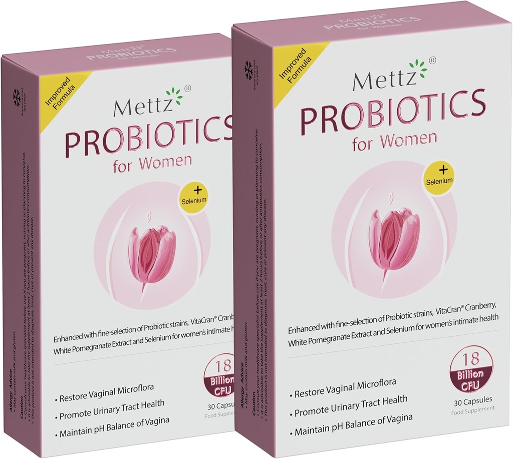 Vaginal Probiotics für Frauen pH Balance mit Lactobacillus Probiotic & Cranberry, White Pomegranate, Frauen Vaginal Health Supplement, Gesund Vaginal Odor & Vaginal Flora, 30Ct (Pack von 2)