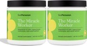 Die Miracle Worker Magnesium-Pulver-Ergänzung: Reduzieren Sie Stress und verbessern Sie die Schlafqualität und Regelmäßigkeit, während Sie Muscle Cramps, Strawberry Flavor, 60 Portionen insgesamt, 2 Pack