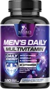 Multivitamin für Männer - Vitamin A, C, D, E, Zink, Kalzium, Multivitamine für Immungesundheit Unterstützung, Vitamin B12, Men’s Daily Multivitamin Supplement Kapseln, Non-GMO Mens Multi Vitamins - 120 Kapseln