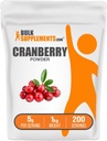 BulkSupplements.com Cranberry Powder - Cranberry Supplements für Damen und Herren, Air Dried Cranberries - Unsweetened & Gluten Free, 5g pro Servierung, 1kg (2.2 lbs) (Pack von 1)