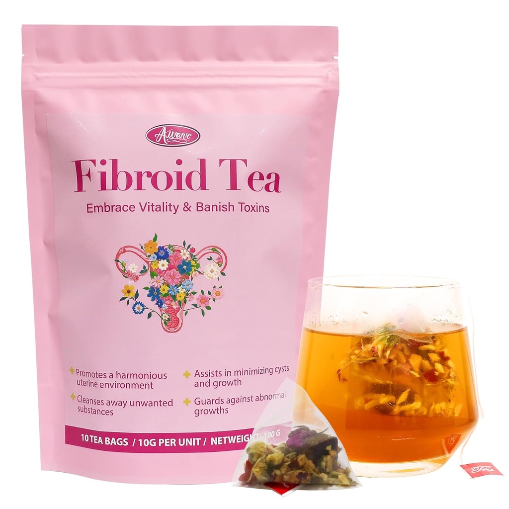 Auranic Natural Fibroid Shrink & Ovarian Zysten Kräutertee, Natürliche Fruchtbarkeit Tee für Frauen zu erhalten schwanger Fast, Remedy und Wiederherstellen Hormon Balance, Frauen Schwangerschaft und Womb Detox