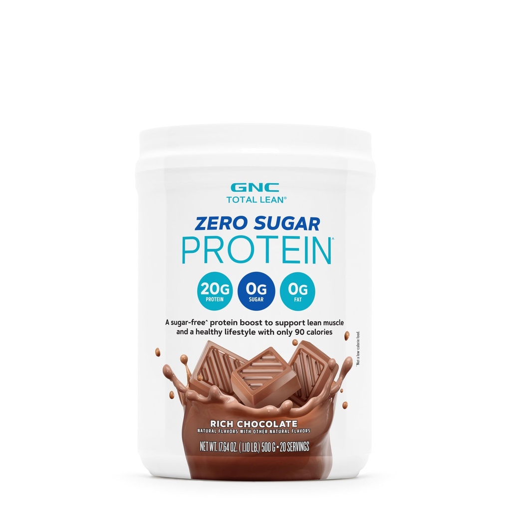 GNC Total Lean Zero Sugar Protein - Rich Chocolate (20 Servierungen)