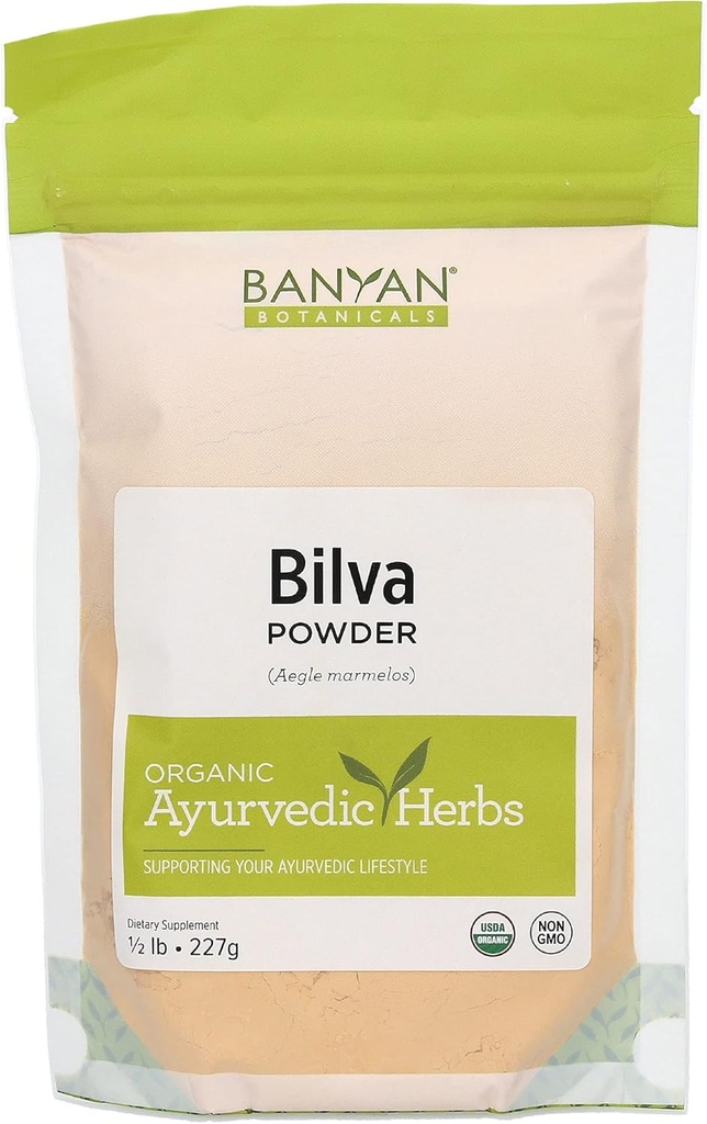 Banyan Botanicals Bilva Powder - Certified Organic, 1/2 Pound - Aegle marmelos - Unterstützt die richtige Funktion der Bowels und fördert gesunde Hocker-Formation*