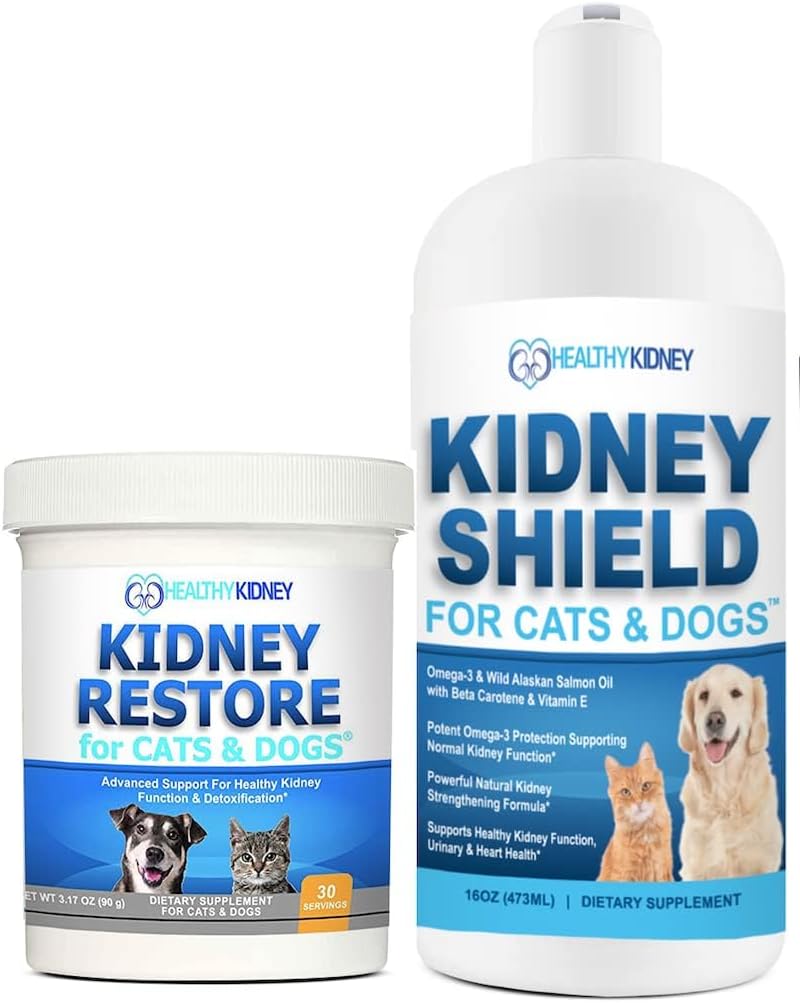 Kidney Restore und Kidney Shield für Katzen & Hunde Zwei-Pack