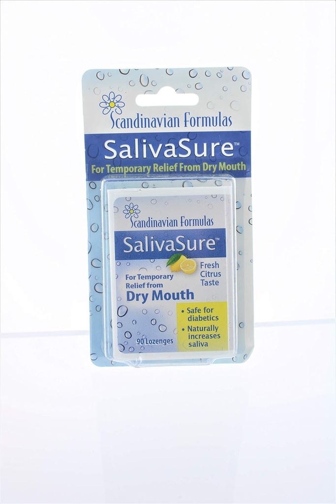 Nozovent Scandinavian Formulas SalivaSure Lozenges 90 ea (Pack of 2)