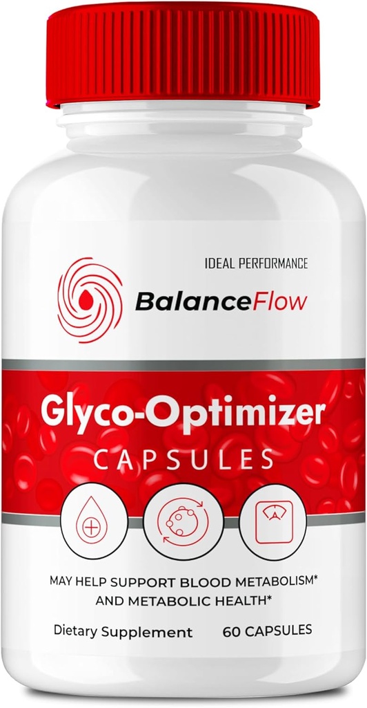 Balance Flow Glyco Optimizer Supplement Kapseln, BalanceFlow Health & Wellness Support Pillen - Maximale Stärke, Balance Flo Alle natürlichen Advanced Formel, BalanceFlo Pills Bewertungen (60 Kapseln)