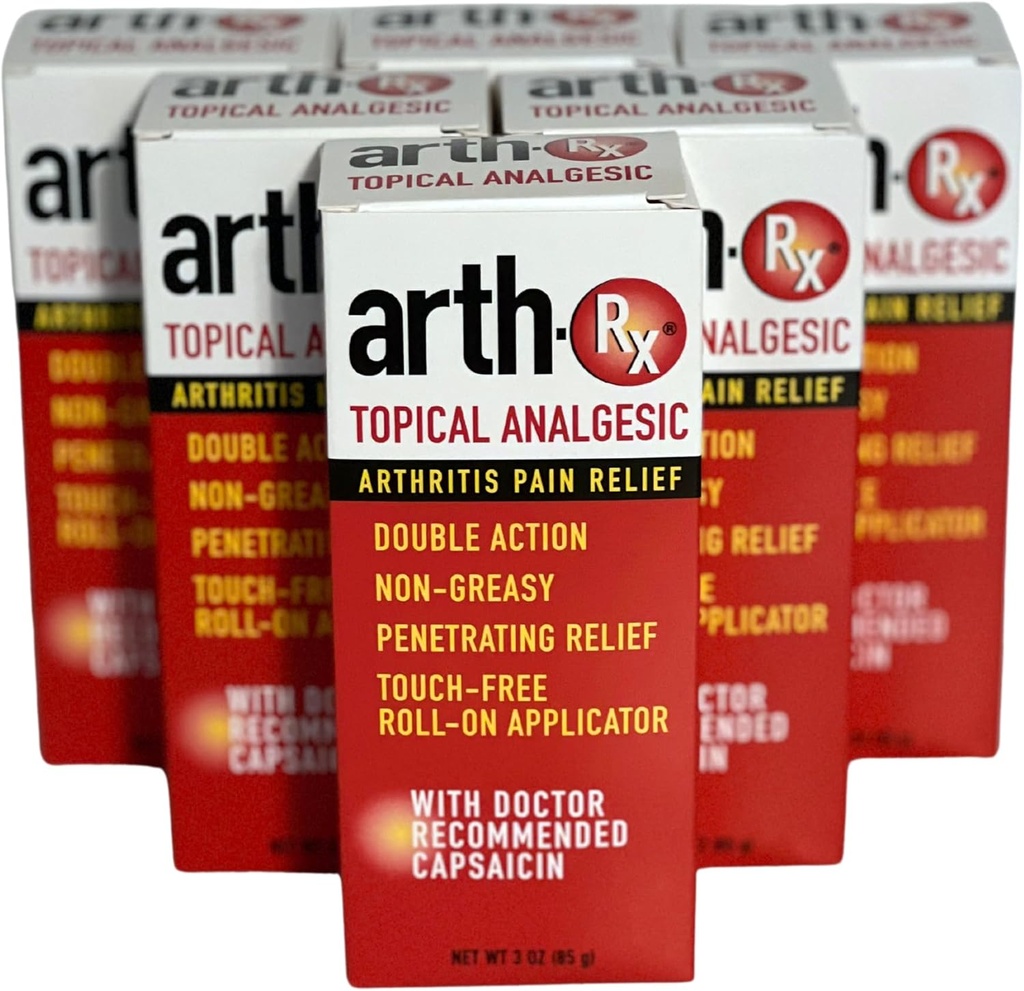 Topical Analgetische Schmerzlinderung Roll-on mit Capsaicin für tief eindringende Schmerzlinderung, Erwärmung Capsaicin für die Easing Schmerzen aus Arthritis und Muskeln Erfolge und Schmerzen, 18 Unze