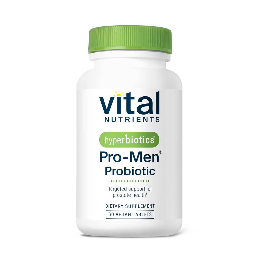 Hyperbiotics Vital Nährstoffe Pro Männer Probiotika | Vegan Fortgeschrittene Probiotika für Männer | Klinisch für Prostata Gesundheit, Verdauungsausgleich und Gut Gesundheit * Gluten, Dairy, Soy Free | 60 Tabletten