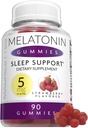 Melatonin Gummis für Kinder und Erwachsene - 5mg Schlafhilfe für bessere Schlafqualität, Great-Tasting, Ideal für Kinder, Jugendliche und Erwachsene 90 5 mg Gummy's
