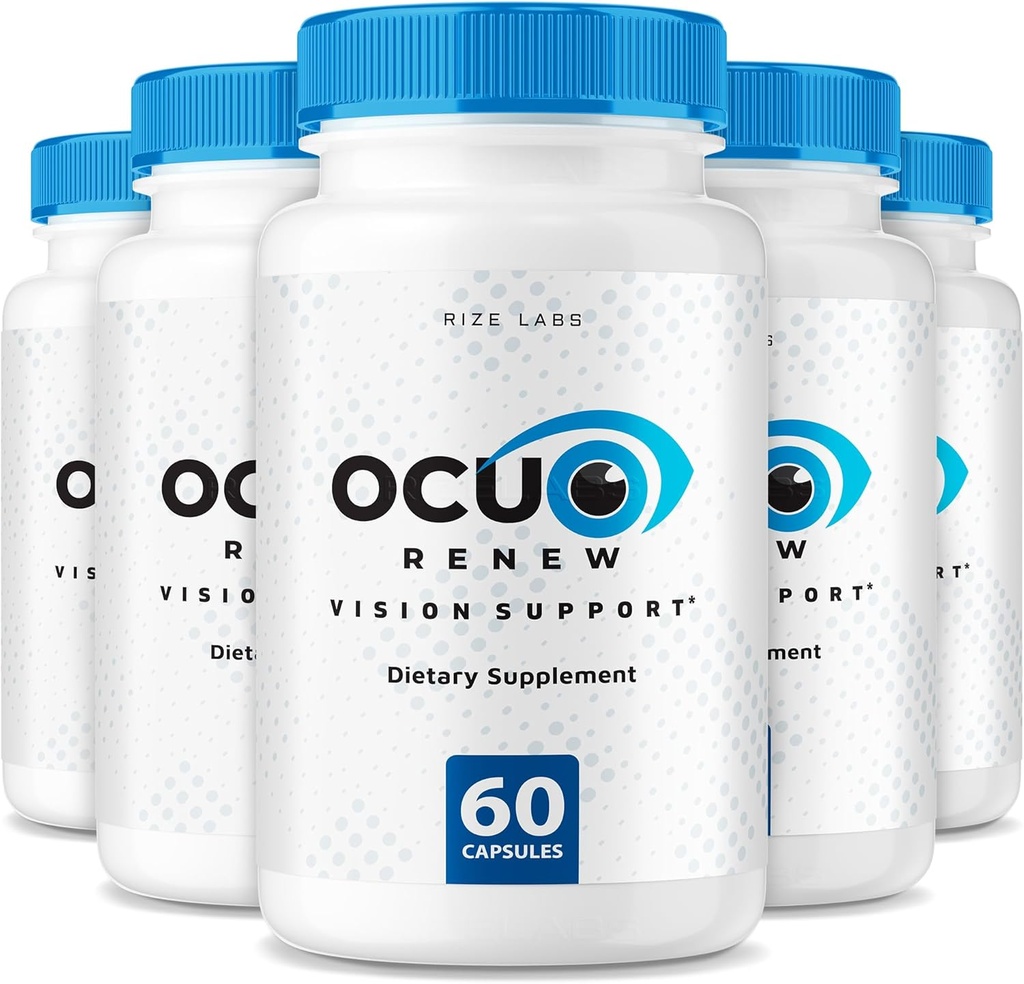 rize labs - Ocurenew Vision Support Supplement, All-Natural Capsules für die Verbesserung der Vision Gesundheit und bessere Fähigkeit zum Fokus, Unterstützt gesunde Augenfunktionen (300 Kapseln)