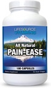 LifeSource Vitamine All Natural Pain Ease – 20 synergistische Kräuter und Enzyme, die natürlich und sicher unterstützen: Kopfschmerzen & Migraines - Knie – Schultern – Gelenke – Beinschmerzen – Spannung