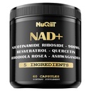 NAD+ Ergänzung mit Nicotinamid Riboside, Resveratrol, Quercetin, Turmeric, Rhodiola Rosea - 60 Count