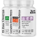 Colon Cleanser für Belly Waste Loss & Thinner Waistline & Frau PMS & Menopause Hilfsunterstützung Pillen | Female Hormon Balance & Bloating Unterstützung zu fühlen leichter & gesund Körper Detox Cleanse für Energie