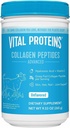 Vitalproteine Gras Fed Collagen Powder Supplement Hydrolysierte Peptide mit Hyaluronsäure und Vitamin C - Non-GMO, Dairy & Gluten Free Unflavored, 9.33oz