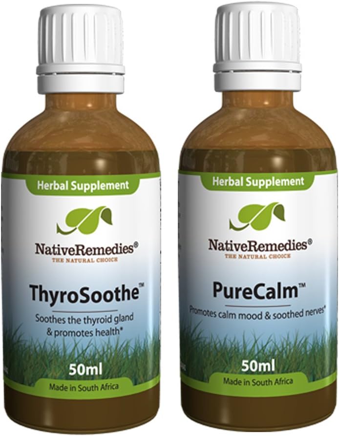 Native Heilmittel ThyroSoothe und PureCalm ComboPack