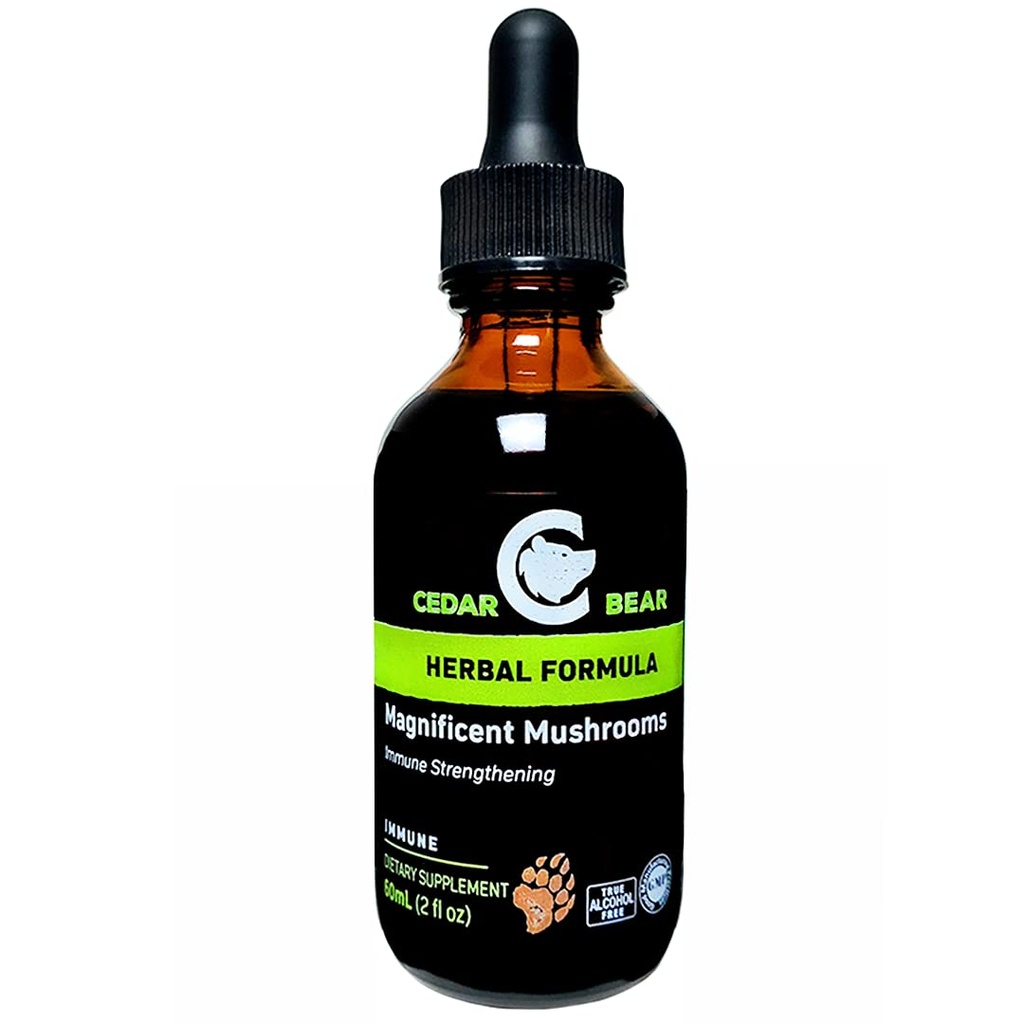 Zedernb Magnificent Mushrooms eine flüssige Kräuterergänzung, die das Immunsystem baut, schützt, stärkt und Balancen Gesamtgesundheit 2 Fl Oz