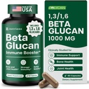 Nutriana Beta Glucan Ergänzungen 1000mg – 1,3/1,6D Beta Glucan Kapseln für Immununterstützung – Natürliche Beta Glucans Faserergänzung – 60 Veggie Kapseln (60 Count, Unflavored)