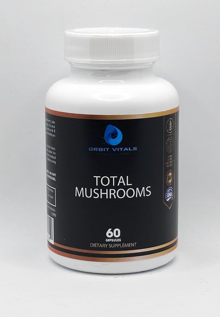 Mushrooms Capsule Supplement, 1330 mg - Mushroom Brain Supplement mit Cordyceps, Reishi Mushroom, Shiitake, Lions Mane - Verbesserung des Fokus, Aids Digestion, Mental Clarity, Immunity - 60 Count